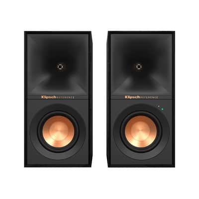 Klipsch Reference R-40PM 4 240W 2-Way Wireless Active Bookshelf Speakers, Pair, Black image 3