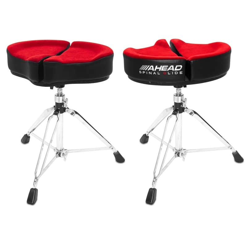 Asiento Batería AHEAD SPG-R3  18" tipo moto rojo imagen 1