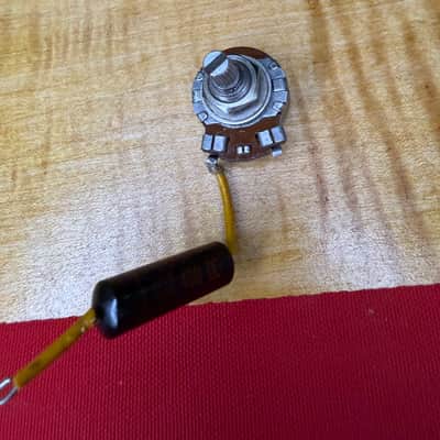 Vintage Gibson Centralab 250k potentiometer with sprague black beauty 1960 image 3