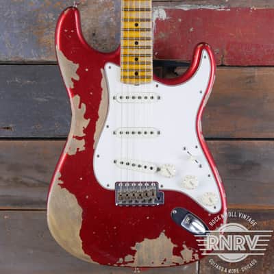 2018 Fender Custom Shop Limited Edition '68 Reissue Stratocaster Relic - Heavy Aged Red Sparkle image 1