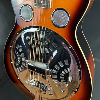 Gold Tone PBR Paul Beard Signature Round Neck Resonator Guitar Tobacco Sunburst w/ Case image 7