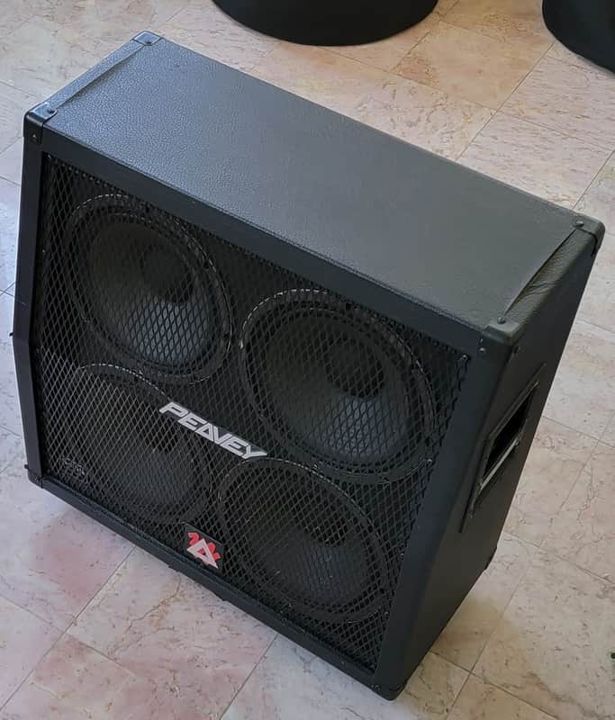 Peavey 412MS Slant Enclosure Speaker Cabinet Four 12" Sheffield 1290 Speakers image 1