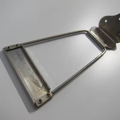 Harmony & Silvertone Archtop & Flat Top Guitar Tailpiece Authentic Vintage Part Circa-1950s-1960s-Nickel Silver image 3