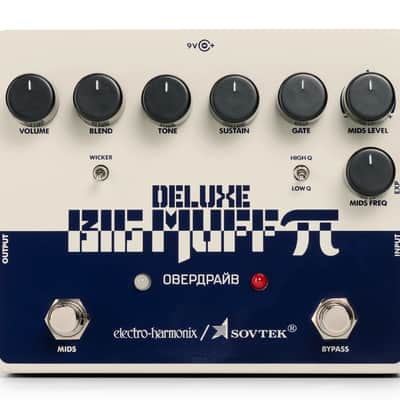 Electro-Harmonix Sovtek Deluxe Big Muff Pi Fuzz Pedal with Mid-Shift