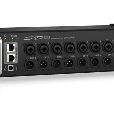Behringer SD8 | 8 Midas Preamps - AES50 Stage Box | ULTRANET Hub with 8 Outputs image 2