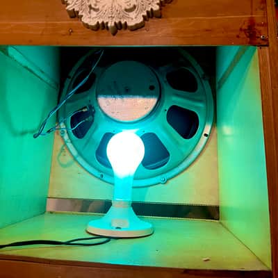 Rotary Connection 1x15 mcm guitar speaker semi open cab. Lights Up! Vintage CTS 8 ohm speaker. Real Hardwood. 2026 - Blonde/wood image 16