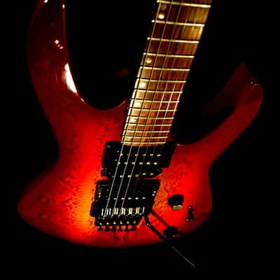 LAG ROCKLINE "Snake" 1990 Snakeskin. Handmade in France. Superstrat. Cool & Unique. image 9