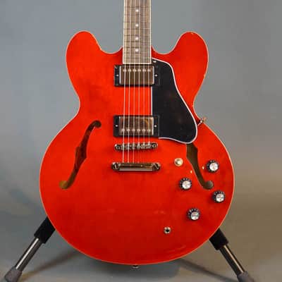 Epiphone ES-335 Semi-Hollow Electric Cherry - New Old Stock image 4