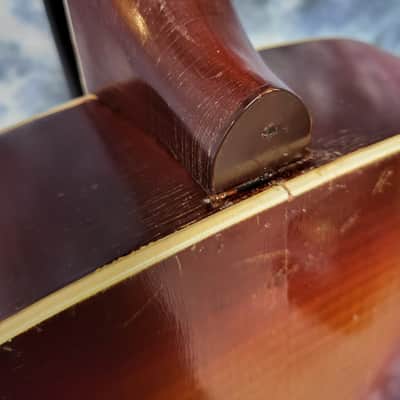Vintage RARE 1943 Silvertone Model 710 Sunburst Archtop Neck Reset Pro Setup Hard Shell Case image 9