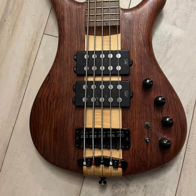 Warwick Corvette $$ NT Bubinga German MEC pickups 5-string 2011 - Natural image 1