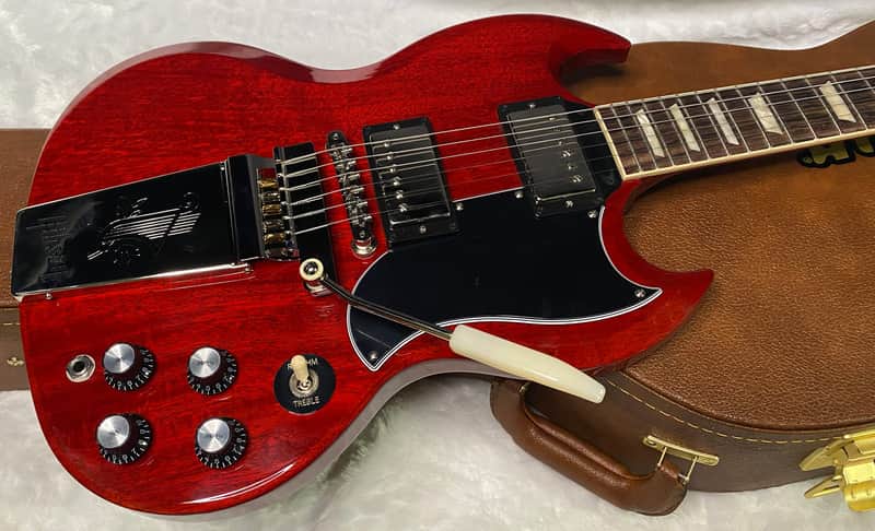 NEW! Gibson SG Standard '61 Maestro Vibrola Vintage Cherry - 7.85 lbs - Authorized Dealer! G07259 image 1
