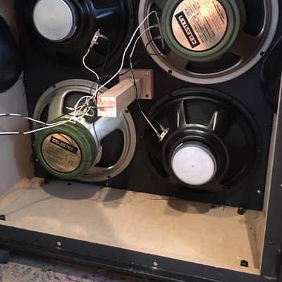 Kustom KG412 4x12 Guitar Cabinet Black, Celestion(UK) Greenbacks image 1