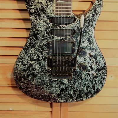 Kaman/Ovation GTX 33 Reverse Headstock SSH Dark Green Marble MIK image 1