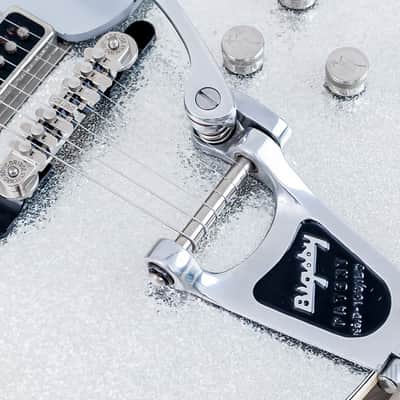 1995 Gretsch 6129T-57 Silver Jet ‘57 Vintage Reissue Silver Sparkle w/ Dynasonics, Bigsby, Melita & Case image 8