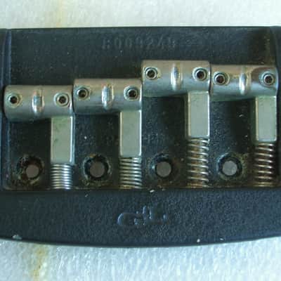 Vintage G&L Bridge from 1982 L-2000E Bass *Made in USA *Black Anodized image 3
