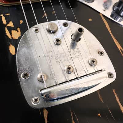 1963 Vintage Fender Jaguar Black Relic Electric Guitar image 20