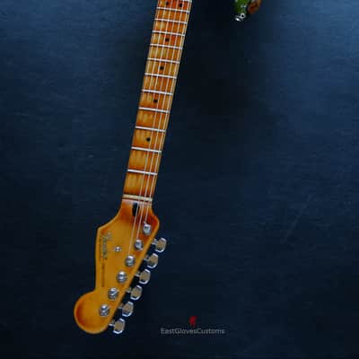Fender Stratocaster Olive Green /Sunburst Heavy Aged Relic by East Gloves Customs image 18