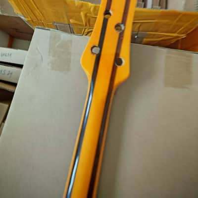 Left Handed 4 String Bass, Basswood Body, Maple Neck Through image 9