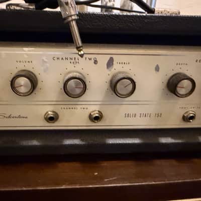 Sears / Silvertone 150 amplifier head 60s - Grey image 4