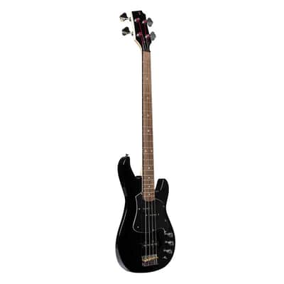 STAGG Electric Bass Guitar Silveray Series "P" Model Black Higloss Solid Alder body Maple Neck image 2