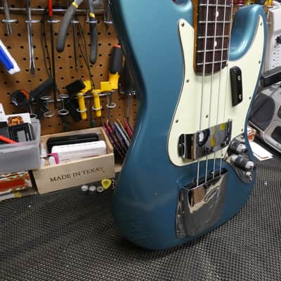 Fender '62 Jazz Bass Stack Knob Reissue - USA 1998 - Lake Placid Blue image 3