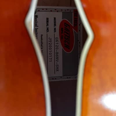 Gretsch G6120T-BSSMK Brian Setzer Signature Nashville '59 "Smoke" 2020 - Present - Smoke Orange image 8