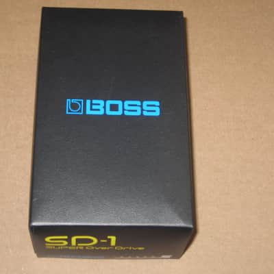 lightly handled - generally mostly very clean Boss EMPTY BOX for SD-1 SUPER OverDrive (NO pedal / NO paperwork) specifically from 2020 - but can be home for other year SD1 pedal) outside of box is black with yellow, light blue, & white graphic image 6