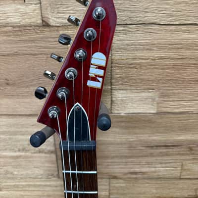 LTD ESP MH-100 QMNT Electric Guitar -2008 -Hardtail- See Thru Black Cherry - 7lbs even image 7