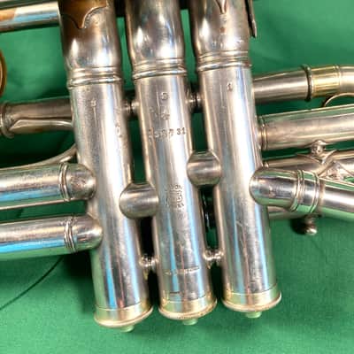 Conn New Invention Circus Bore Cornet-Made 1914-Low Pitch-A=440-Clean-Playable! image 3
