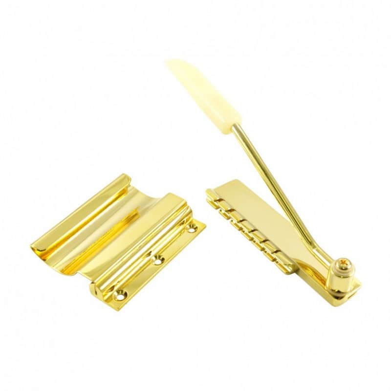 Short Gold Lyre/Maestro Style Vibrola For Gibson Guitars image 1