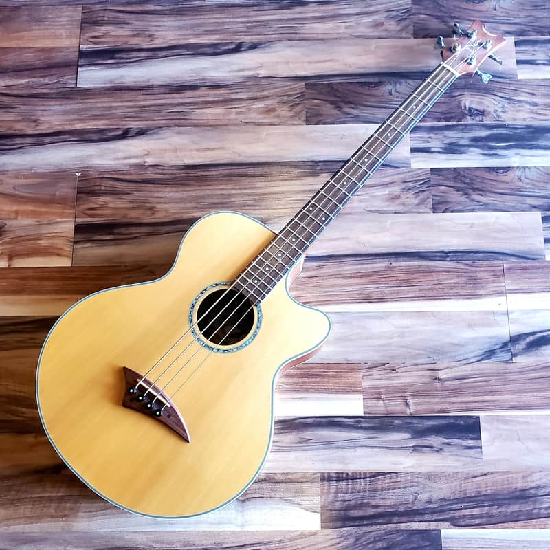 Dean PBCE Acoustic Electric Bass Cutaway Spruce Top image 1