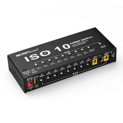 Mosky ISO 10 Isolated Output Guitar Bass Effect Pedal Power Supply 9V 12V 18V image 6