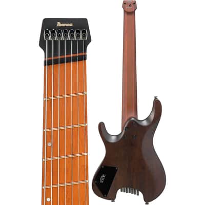 Ibanez Quest Standard QX527PB-ABS 7-String Solid Body Electric Guitar with Roasted Birdseye Fretboard, Right-Handed, Antique Brown Stained image 3