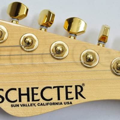Schecter CET Koa Top USA Custom Shop Electric Guitar Tobacco Burst image 10