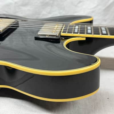 Yamaha Super Axe SA-2100 SA2100 Semi-Hollowbody Guitar with Epiphone Case - MIJ Made In Japan - Black image 14