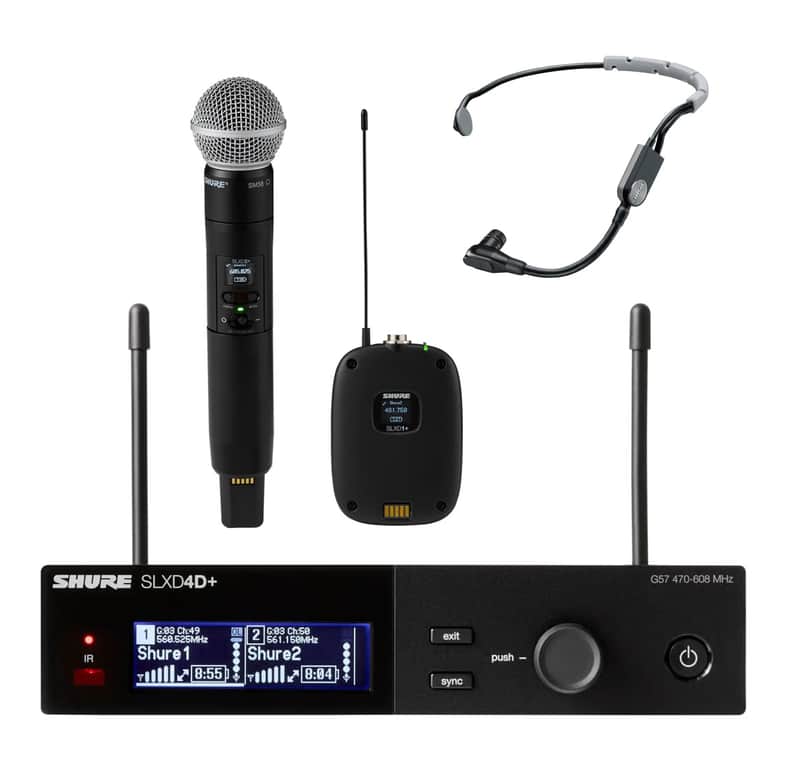 Shure SLXD4D+E - SM58/SM35 Bundle image 1