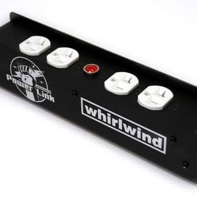 Whirlwind PL1-420 Power Link Box with Powercon In/Out and 4 Edison Receptacles - BLACK image 2