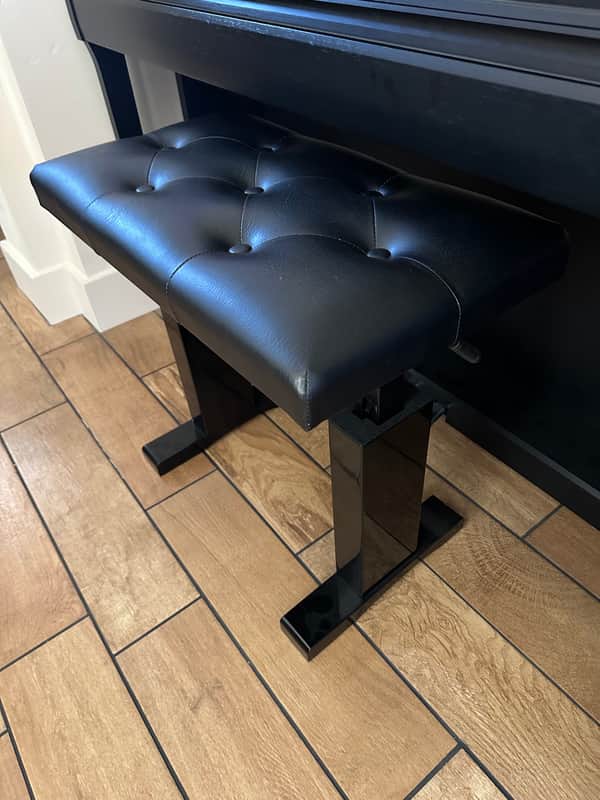 On-Stage KB9502B Adjustable Height Piano Bench 2010s - Black Gloss image 1