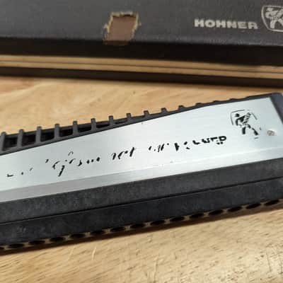 Immagine Vintage Hohner CBH2016 Chromatic Harmonica, Fully Refurbished, Cleaned and Tuned. Made in Germany, includes original case. - 6