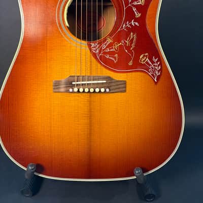 2022 Gibson Custom 1960 Heritage Hummingbird Cherry Sunburst VOS with LR Baggs Anthem pickup image 2