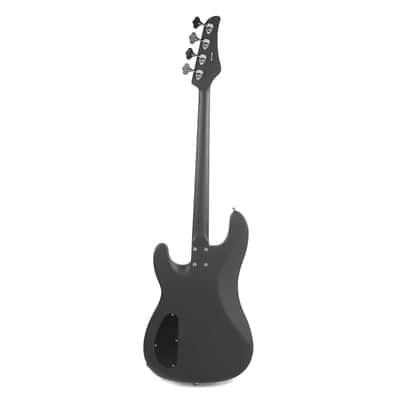 Lull XP1T4 4-String Satin Black w/15% Larger Body Size, Red Racing Strip & Hardshell Case (Serial #2852) image 4
