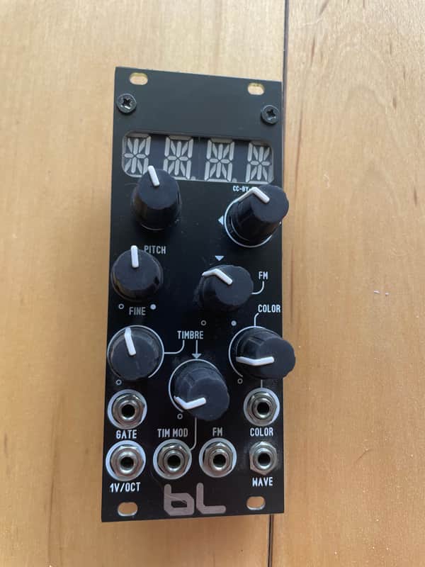 Mutable Instruments Braids clone by Blue Lantern Black faceplate 10hp image 1