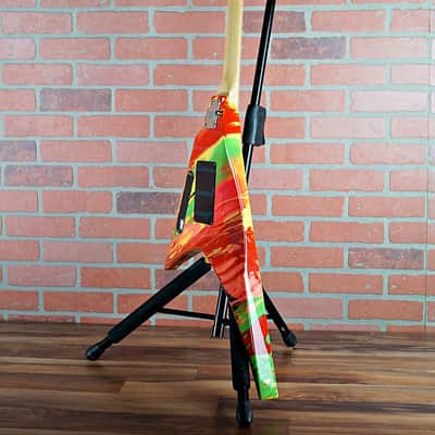 ESP PV Sexy Finger V-II Panther Signature Model of Sex Machineguns 2010 Marble Rainbow OHSC image 7