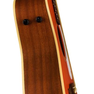 Fender Malibu Player Acoustic Electric Guitar Fiesta Red image 5