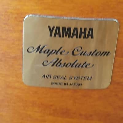 Yamaha Maple Custom Absolute tom 16x14 Vintage natural image 4