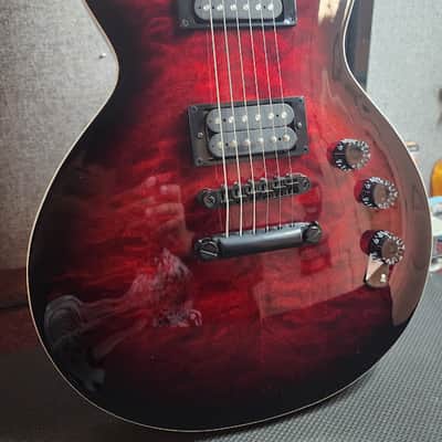 ESP LTD EC-256 QM 2024 - Present - See Thru Black Cherry Sunburst image 2