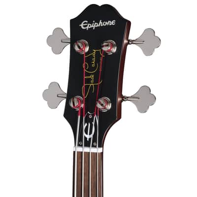 Epiphone Jack Casady Fretless Bass w/ Gig Bag - Aged Royal Tan image 7