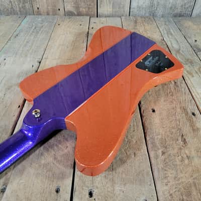 Kauer Banshee Custom Firebird Baritone - Tangelo Orange and Deep Purple Flake image 14