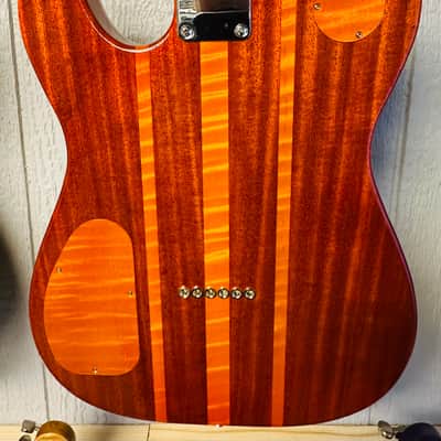 Warmoth Telecaster 2026 - Flamed orange burst image 5