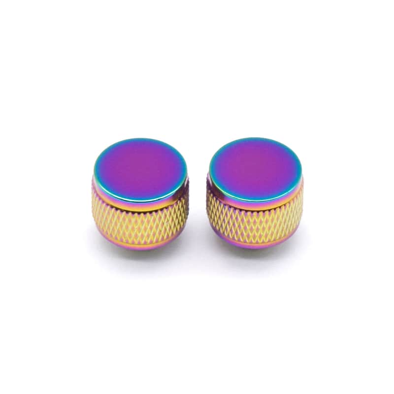KD By AxLabs Threaded Strap Buttons (2) - Gretsch®-Style - Burnt Chrome image 1